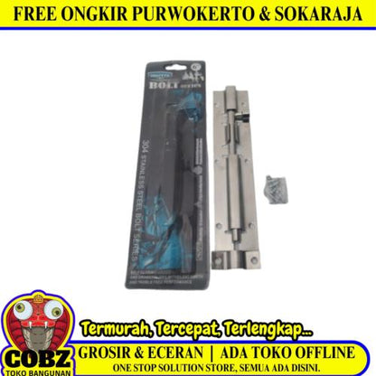 6 IN / ARNITA Grendel Kunci Slot Pintu Jendela Stainless