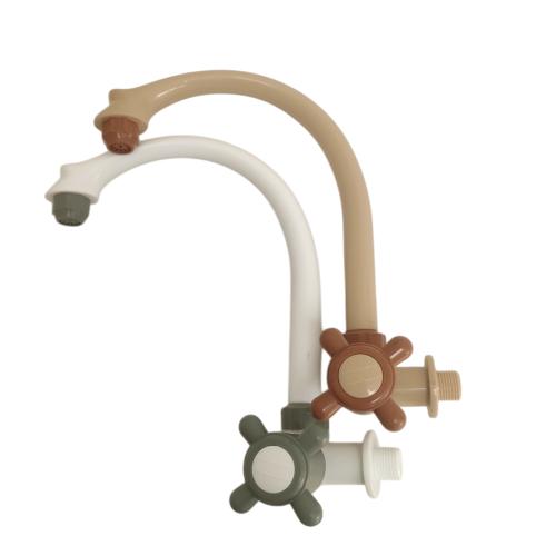 1/2 IN / DOLPHIN Kran Angsa Sink Bak Cuci Piring Tembok Plastik PVC