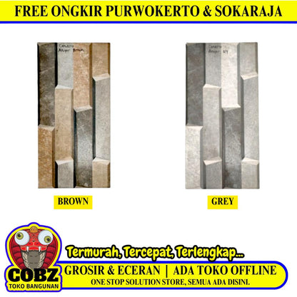 20 CM X 40 CM / CENTRO ANYER Keramik Dinding Matte Dus