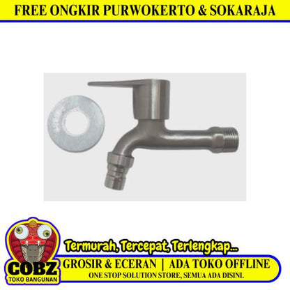 1/2 IN / ORACLE kran Air Taman Kamar Mandi Mesin Cuci Stainless