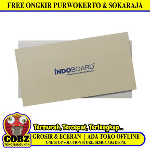 9 MM x 120 CM x 240 CM / INDO BOARD Gypsum Papan Plafon Partisi Lembar