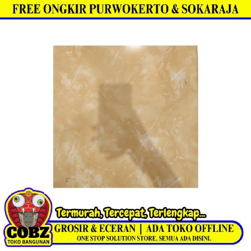 40 CM x 40 CM / ARWANA 7711 Keramik Lantai Rumah Glossy Beige Dus