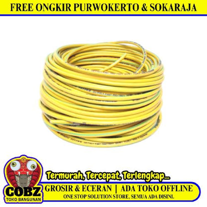 1 INTI x 4 MM / TM NYA F Serabut Kabel Tembaga SNI Kuning Meter
