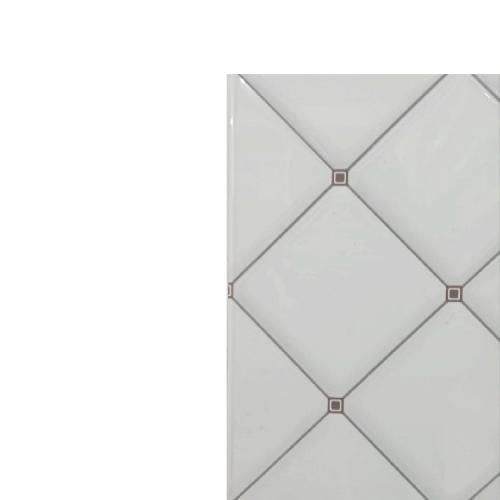 25 CM x 50 CM / UNO BIANCA Keramik Dinding Kamar Mandi Glossy White Dus