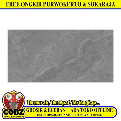 90 CM x 180 CM / SERENITY EXON GREY Granit Lantai Rumah Glossy Dus
