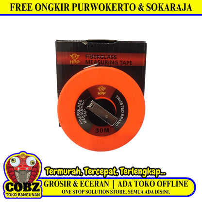 30 M / HPP 01 Meteran Tancap Roll Gulung Alat Ukur Measuring Tape
