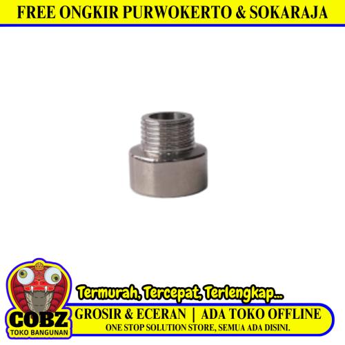 1/2 IN x 3/4 IN x 2 CM / TM  Nepel Sok Kran Drat Luar Dalam Stainless