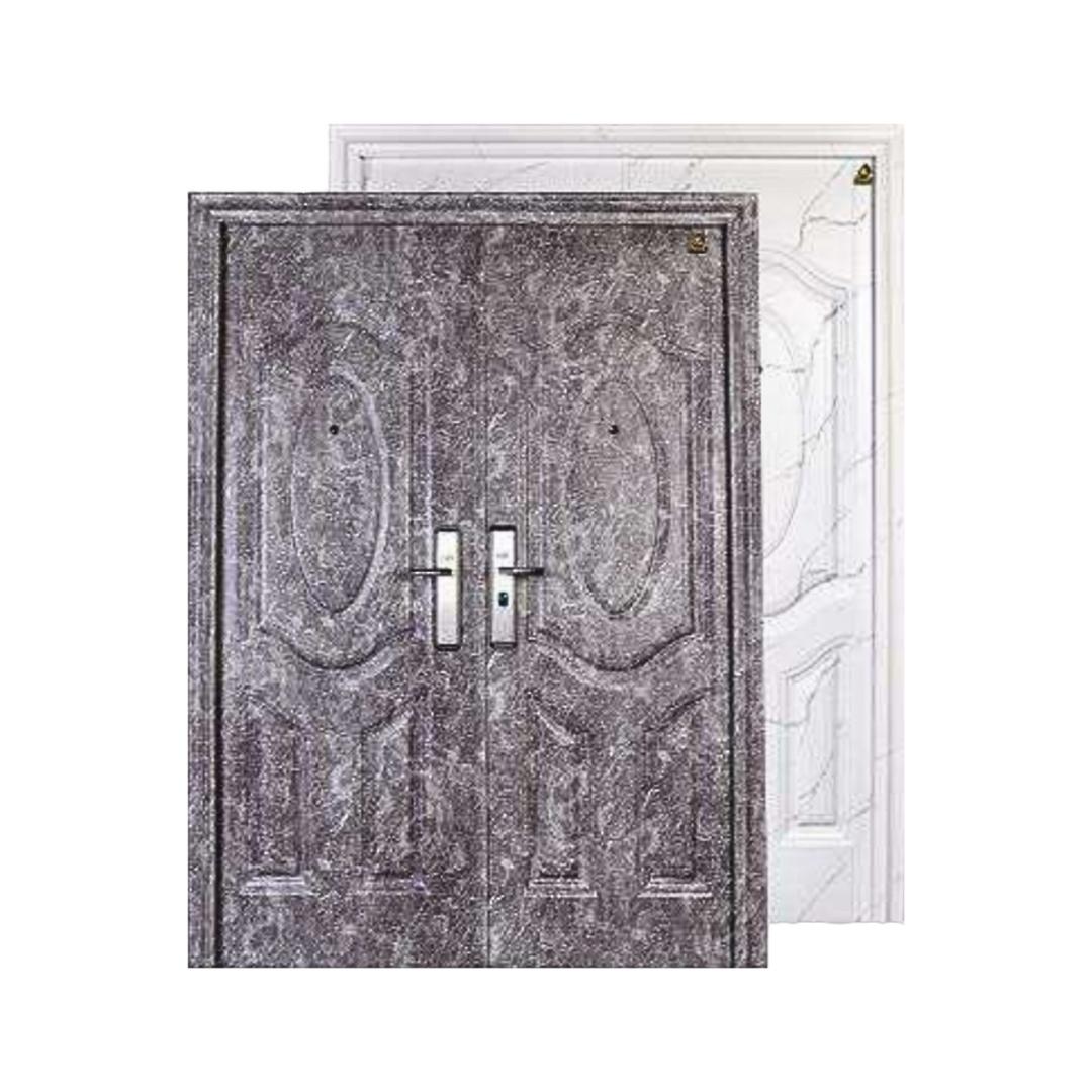 5 CM x 150 CM x 210 CM / FORTRESS MRBL FORT 150.10 DOUBLE Pintu Kamar Mandi Baja Abu Set