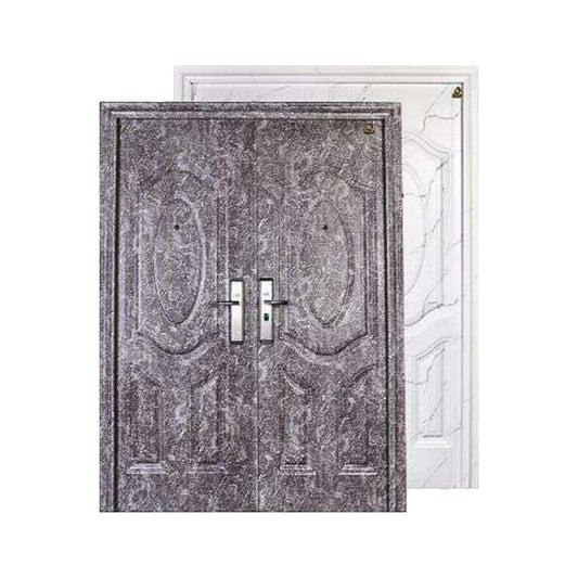 5 CM x 150 CM x 210 CM / FORTRESS MRBL FORT 150.10 DOUBLE Pintu Kamar Mandi Baja Abu Set