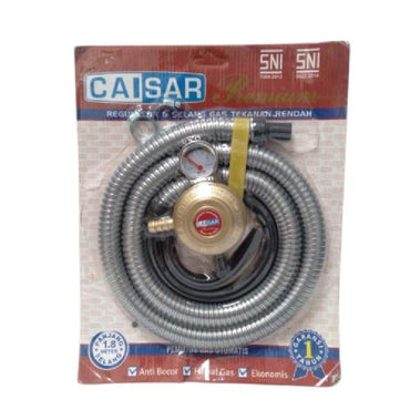 180 CM / CAISAR Selang + Regulator Gas Tekanan Rendah + Meteran Set