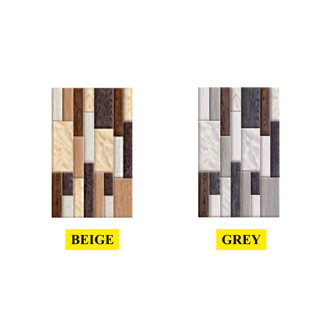 25 CM x 40 CM / UNORICHWOOD Keramik Dinding Kamar Mandi Glossy Dus