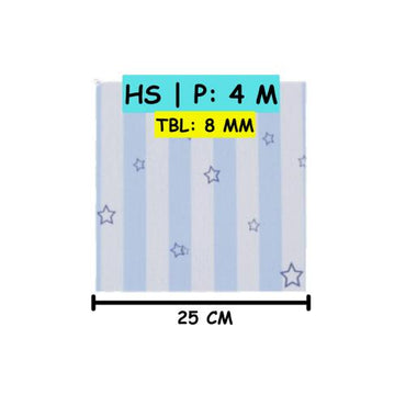 8 MM x 30 CM x 4 M / SHUNDA PLAFON K-9114 Plafon Gypsum GRC U PVC Hotstamping Lembar