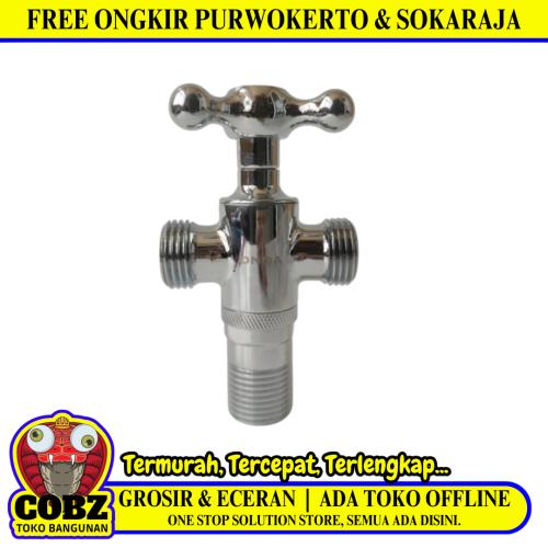 1/2 INCH / ONDA DF 316110 Stop Kran Air Cabang Tee Shower Kloset Stainless