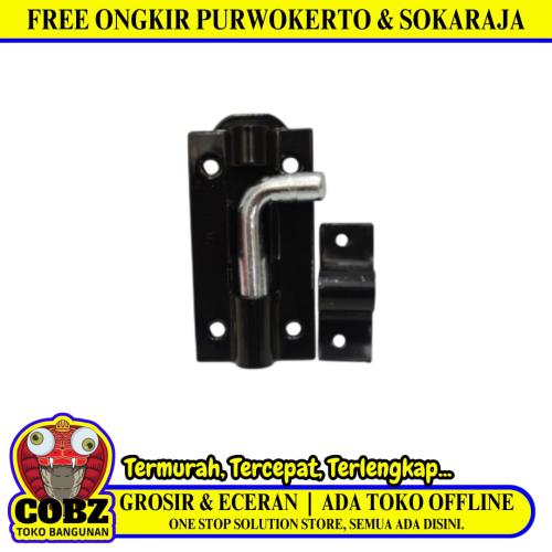 3  IN / VICO Grendel Kunci Slot Pintu Jendela Stainless