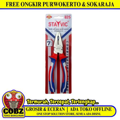 7 IN / STAYVIC USA Tang Kombinasi Kawat Kabel Combination Pliers