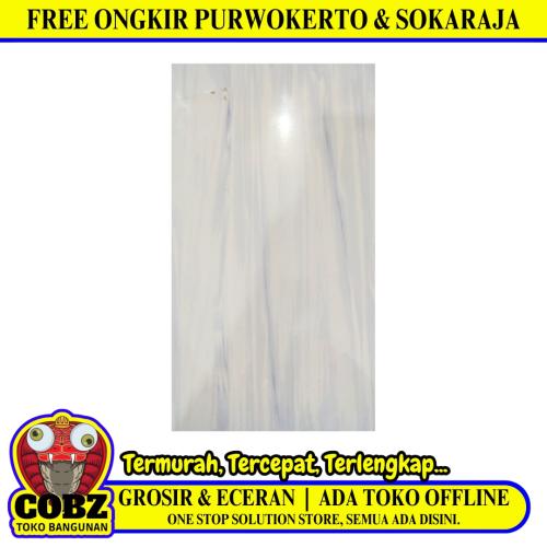 25 CM x 40 CM / UNO ACACIA Keramik Dinding Kamar Mandi Glossy Blue Dus