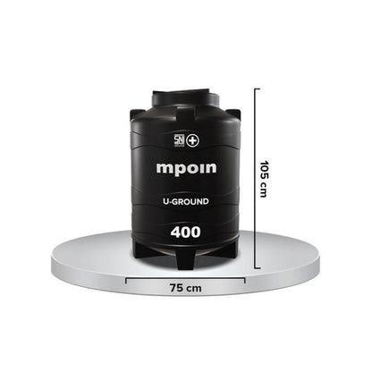 340 L / MPOIN + UGROUND UG400 Water Torrent Tangki Tandon Air PVC Red Set