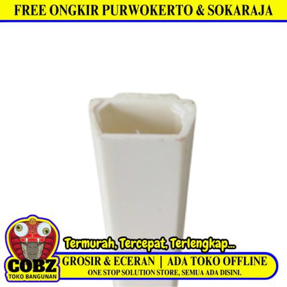 TC - 2 / NISO Wire Protector Penutup Kabel Duct 2 MM Putih Batang