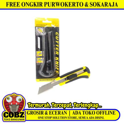 JIANZHONG Pisau Cutter Pemotong Kertas Utility Heavy Duty Blade Besar