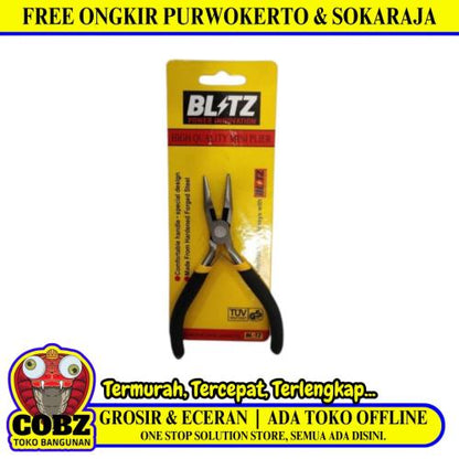 4 1/2 IN / BLITZ Tang Lancip Cucut Jepit Kawat Kabel Long Nose Pliers