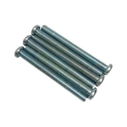 M 5 x 50 MM / TM Baut JP Kepala Pentol Bulat Plus Putih Biji