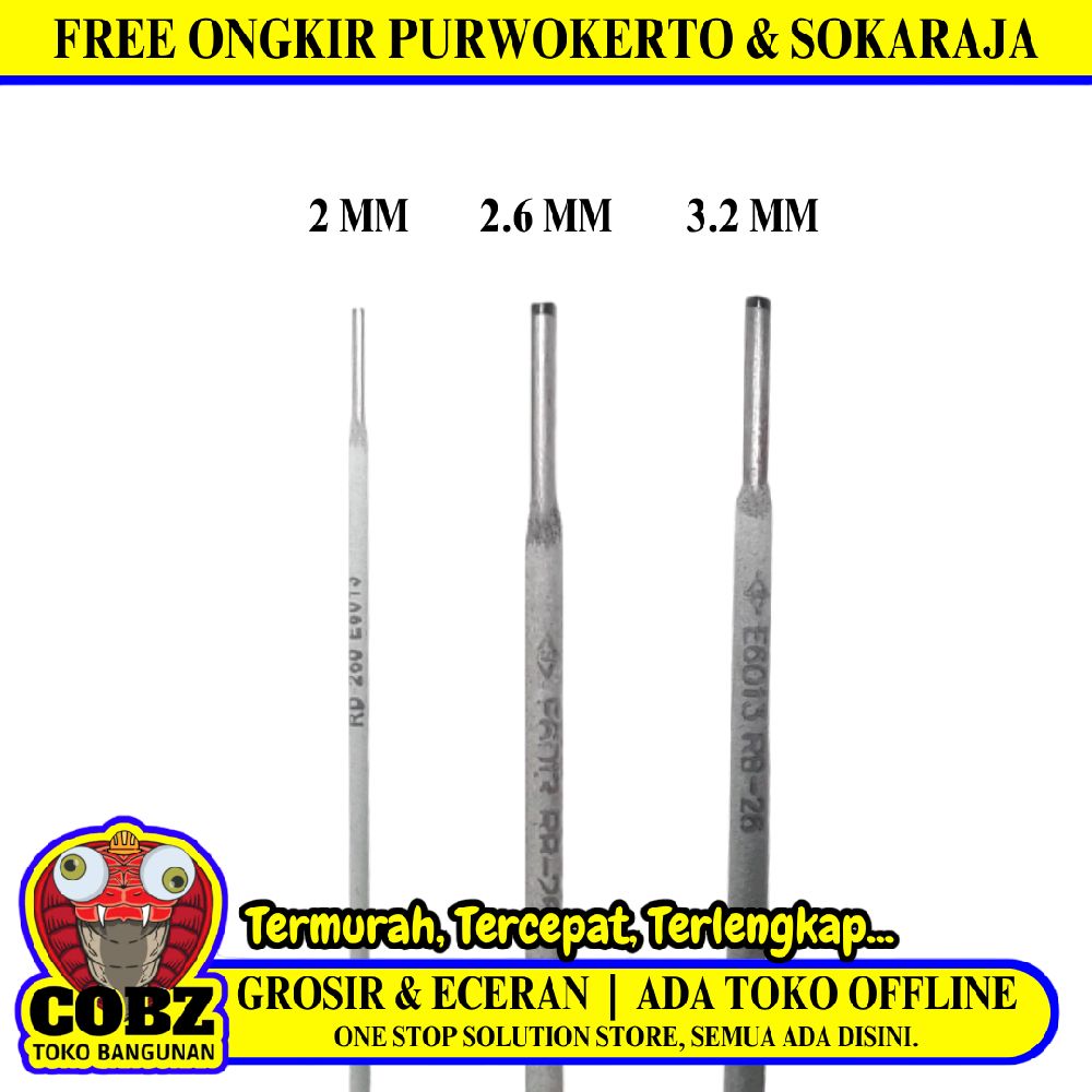 ALL BRANDS Kawat Las Konstruksi Baja Lunak Welding Electrodes KG