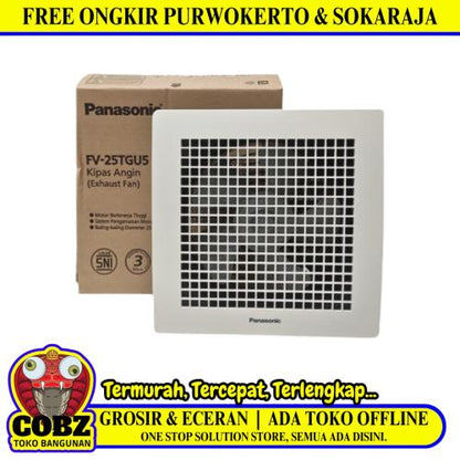 10 IN / PANASONIC Exhaust Hexos Fan Kipas Angin Blower Plafon Set