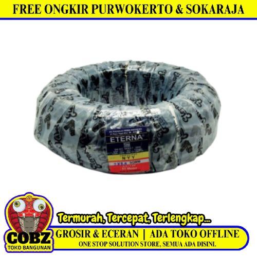 3 INTI x 2.5 MM x 50 M / ETERNA NYY Tunggal Kabel Tembaga SNI Hitam Roll