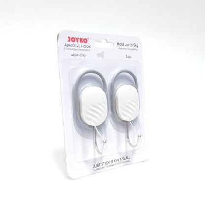 JOYKO ADHK-3110 Kapstok Cantel Gantungan Baju Dinding Mini PVC Set