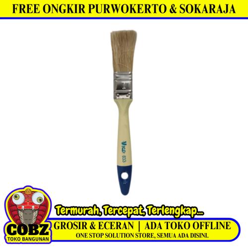 1 IN / VICO 833 Kuas Cat Tembok Kayu Besi Air Acyrlic Paint Brush