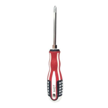 4 IN / HDT A 190811 Obeng Screwdriver Two Way Bolak Balik Plus Minus 2 In 1 Gagang Karet