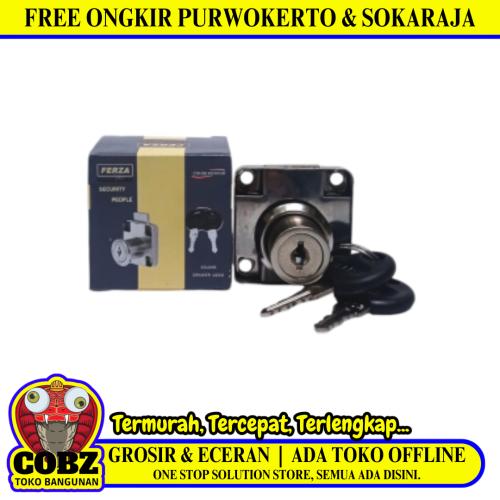 19 MM / FERZA 138-22 C Kunci Laci Lemari Cabinet Drawer Lock Tanggung Set
