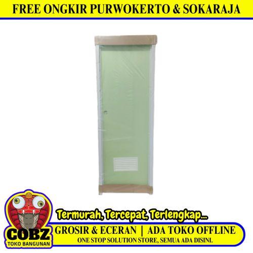 9.4 CM X 70 CM X 194 CM / NM Pintu Kamar Mandi PVC Hijau Set