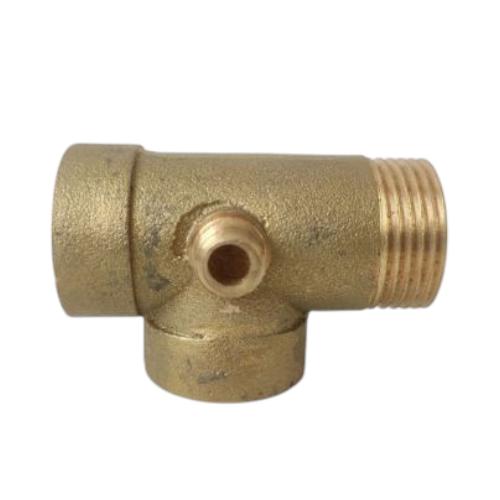 1 IN / TM Tee Pompa Air Cabang 4 Sambungan Tabung Otomatis Kuningan