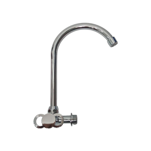 1/2 IN / 185-GJH Kran Angsa Sink Bak Cuci Piring Tembok Stainless