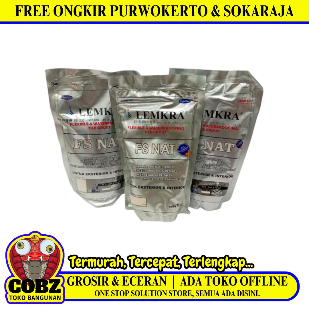 1 KG / LEMKRA Semen Nat Pengisi  Keramik Tile Grout Warna Muda