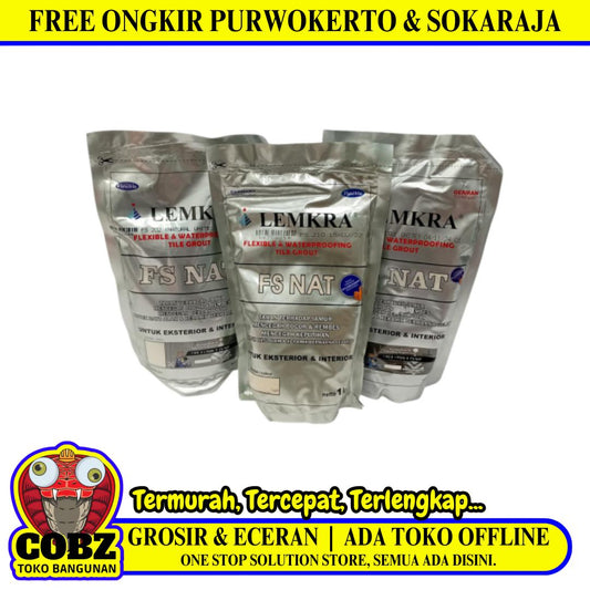 1 KG / LEMKRA Semen Nat Pengisi  Keramik Tile Grout Warna Muda