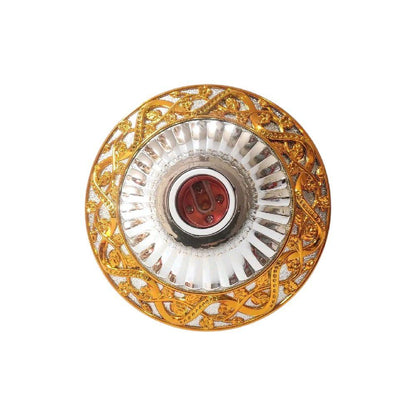 TRM 1815 Fitting Tempat Lampu Plafon Atap Tempel Motif Besar Gold