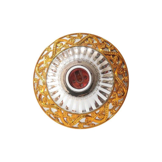 TRM 1815 Fitting Tempat Lampu Plafon Atap Tempel Motif Besar Gold