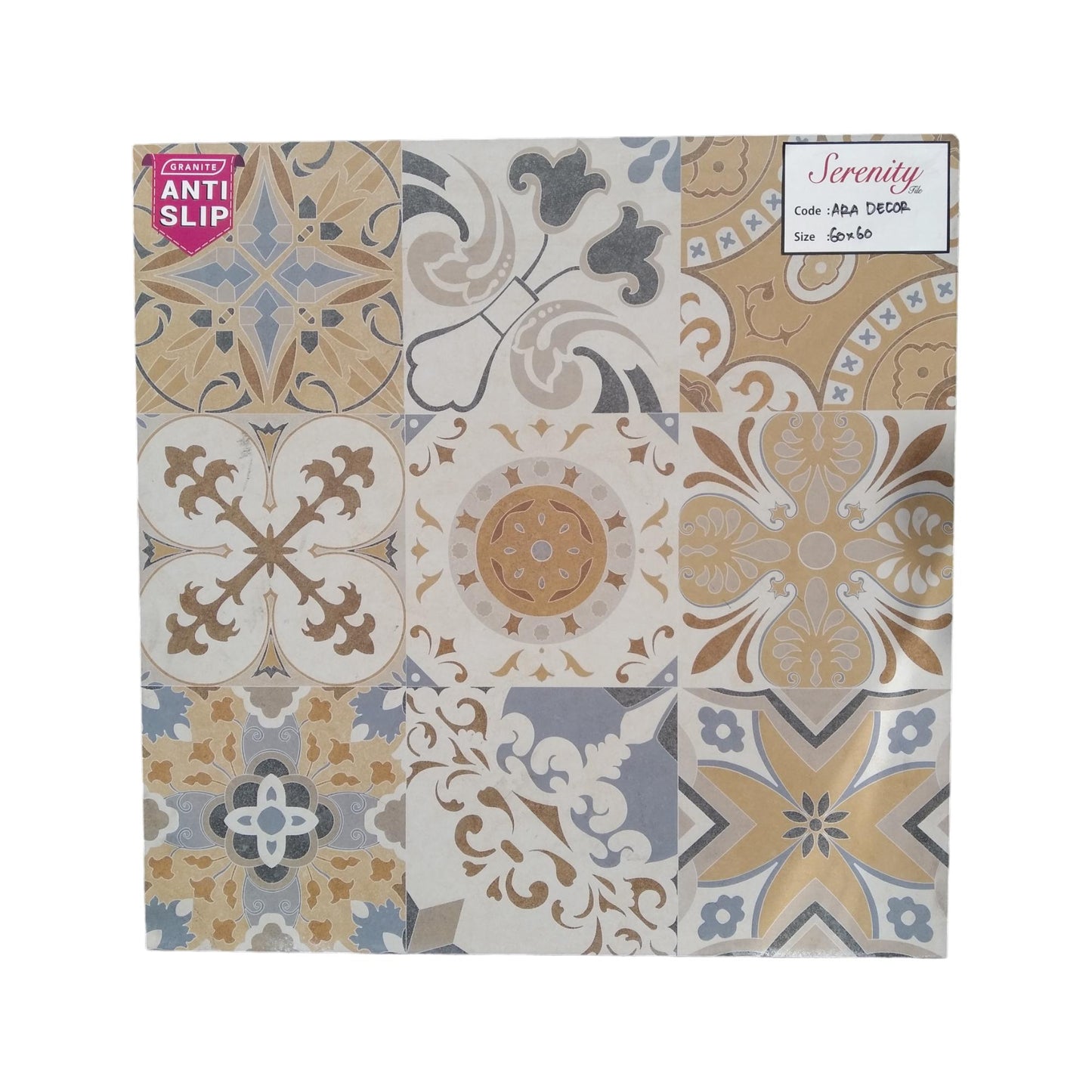 60CMx60CM / SERENITY ARA DECOR Granit Lantai Teras Garasi Matte Dus