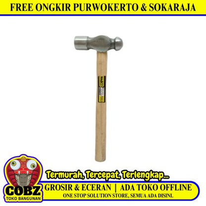 12 OZ / MADICO Palu Martil Konde Ballpoint Hammer Gagang Kayu