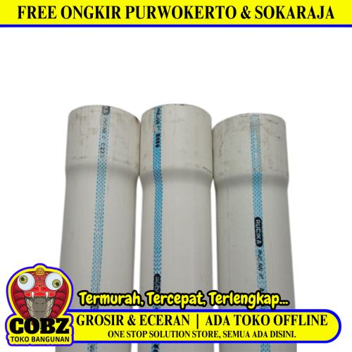 4 IN / RUCIKA WAVIN AW Lis Biru Pipa Pralon Paralon PVC Putih Batang