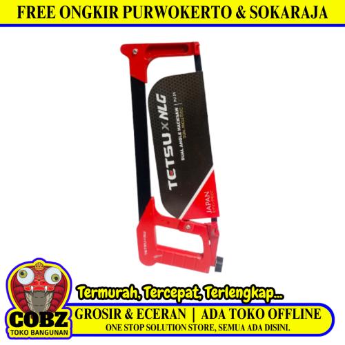 12 IN / TETSU X NLG  Gergaji Gendewa Gorok Potong Besi Logam Gagang Besi