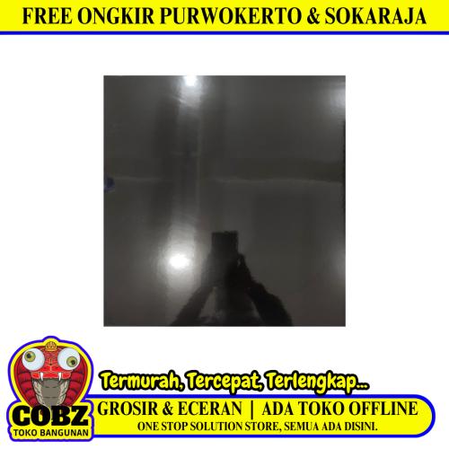 40 CM X 40 CM / ARWANA Keramik Lantai Rumah Glossy Black Dus