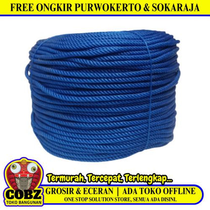 6 MM / TM Tali Tambang Ikat Nylon Plastik PVC Warna KG