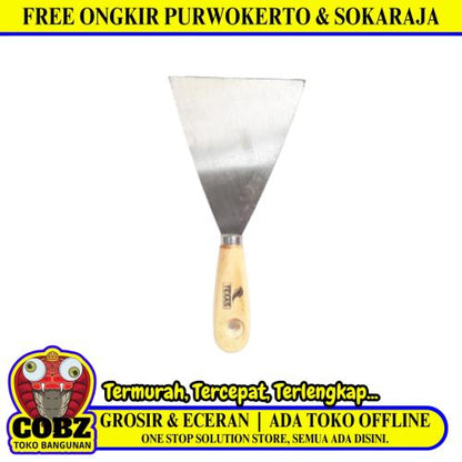 4 IN / TEXAS Sekrap Kape Scrapper Cat Perata Acian Gagang Bahan