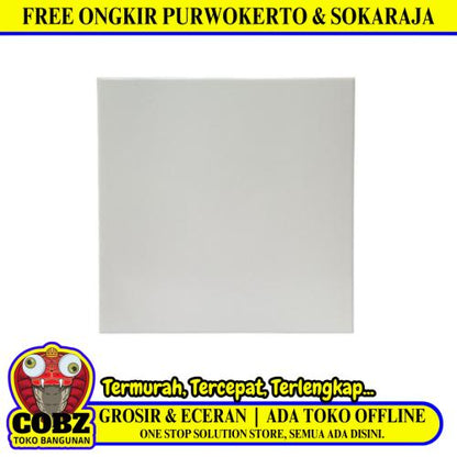 30 CM x 30 CM / ASIA TILE MURANO Keramik Lantai Rumah Glossy White Dus