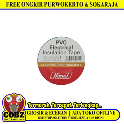 3 IN / HIMEL Isolasi Kabel Listrik Tahan Panas Electrical Tape Biru