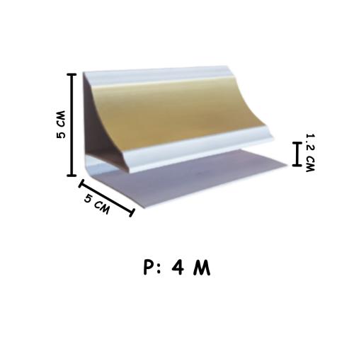 3 CM x 4 CM x 4 M / SHUNDA PLAFON LS-307-1 List Profil U PVC Batang