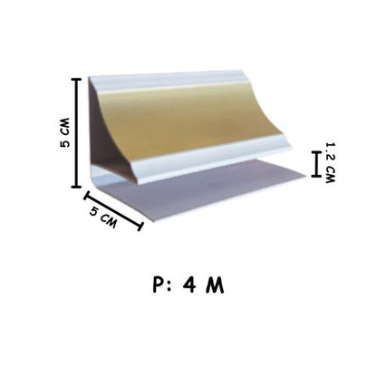 3 CM x 4 CM x 4 M / SHUNDA PLAFON LS-307-1 List Profil U PVC Batang